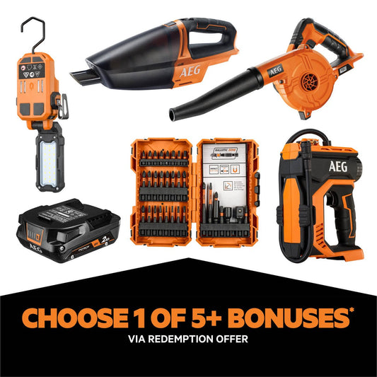 AEG 18V FUSION Hammer Drill & Impact Driver Kit - 2 Piece - 5.0Ah Batteries – view 2
