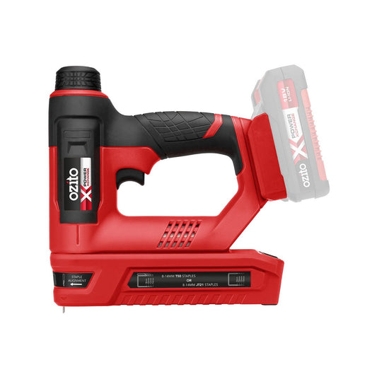 Ozito PXC 18V Cordless Staple Gun PXSGS 5021 - 80-100 Staples - Red/Black/Silver – view 2 - Auzzistore