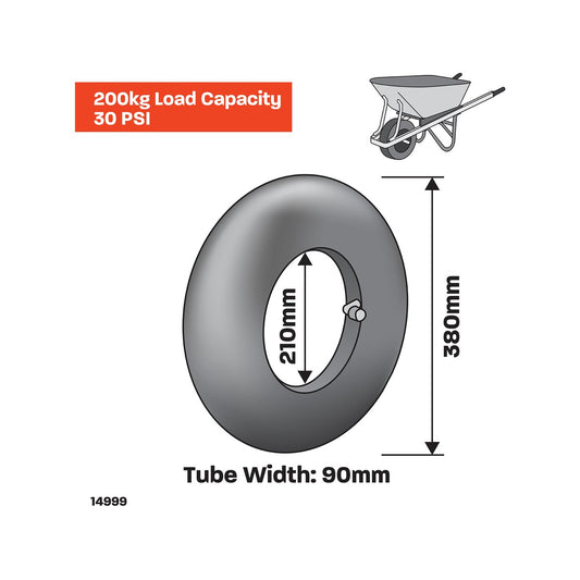 Move It 650 x 8 Inner Tube - Rubber - Easy Install - Durable – view 2 - Auzzistore