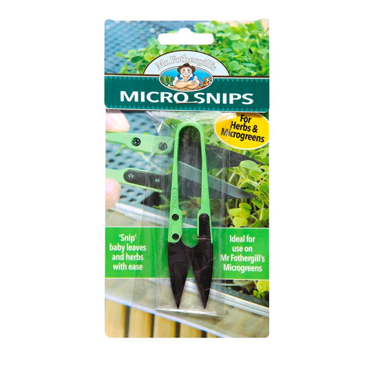 Mr Fothergill Micro Snips - Carbon Steel - 100mm - Easy Harvesting - Auzzistore