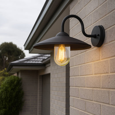 Verve Design Bristol Farm Wall Light - Outdoor - Powder Coated Steel - IP44