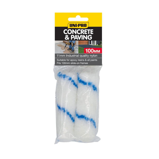 Uni Pro Concrete Paving Roller Covers - 100mm x 11mm - Woven Nylon - Auzzistore