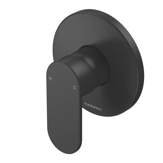 Flexispray Havana Bath Shower Mixer - 180mm x 60mm x 120mm - Matte Black