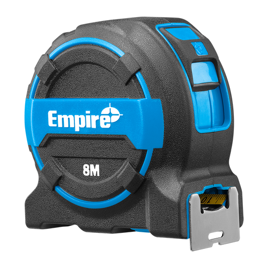 Empire 8m Tape Measure - Accurate Measurements - Durable Nylon Blade - Auzzistore