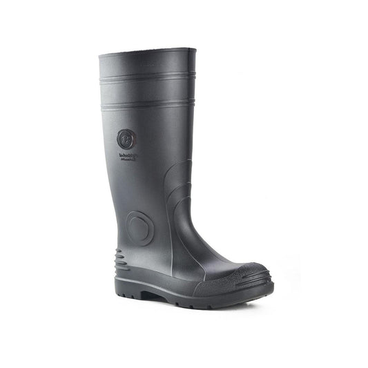 Bata Industrials Jobmaster Knee Length Gumboots 400mm - Black - Size 12 - Waterproof, Slip Resistant