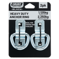 Grunt Heavy Duty Anchor Point - 2 Pack - Galvanised Steel - 1125kg Capacity