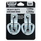 Grunt Heavy Duty Anchor Point - 2 Pack - Galvanised Steel - 1125kg Capacity