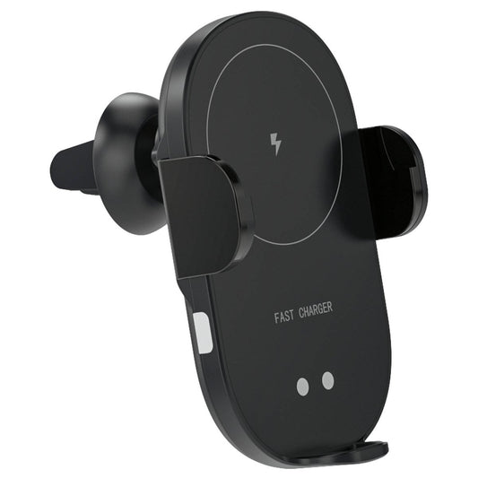 Antsig 15W Wireless Car Charger - Automatic One-Hand Operation - Vent & Suction Mount - 110mm x 50mm x 70mm