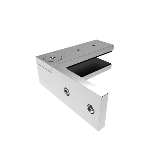 Protectoral Wall to Glass Clamp - 80 x 80 x 27mm - Stainless Steel - Easy Install - Auzzistore