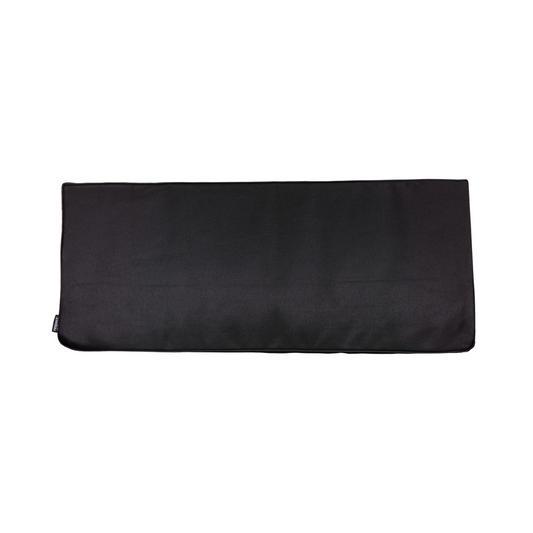 Respect Outdoor Cushion Bench Black - 1180mm x 50mm x 460mm - Recycled Material - UV Resistant - Waterproof