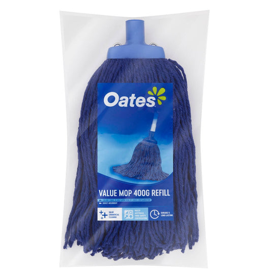 Oates Value Mop - 400g - Highly Absorbent - Food Safe