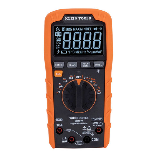 Klein Tools 1000V Digital Multimeter - TRMS - High Visibility Display - 9 Functions - Auzzistore