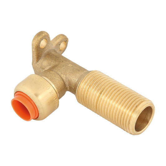 Smartex Copper Male Lugged Elbow 15 x 15mm - Push-Fit - Lead Free Brass - Auzzistore
