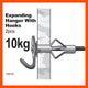 Everhang 10kg Picture Hanging Wall Hook Steel 2 Pack Secure Hold
