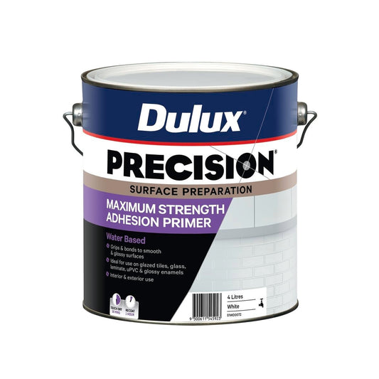 Dulux Precision White Primer 4L Water Based Maximum Strength Adhesion - Auzzistore