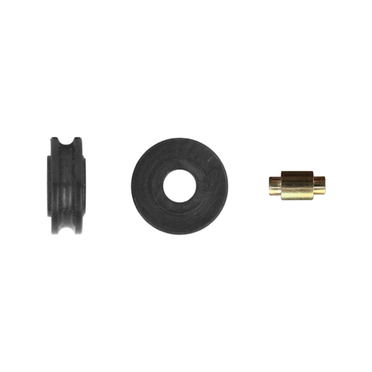 Rolltrak 14mm Acetal Concave Roller - 10kg Load - Black - Durable - Auzzistore