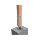 Vuepro T Blade Concealing Cap - 120 x 120 x 30mm - Stainless Steel - Each
