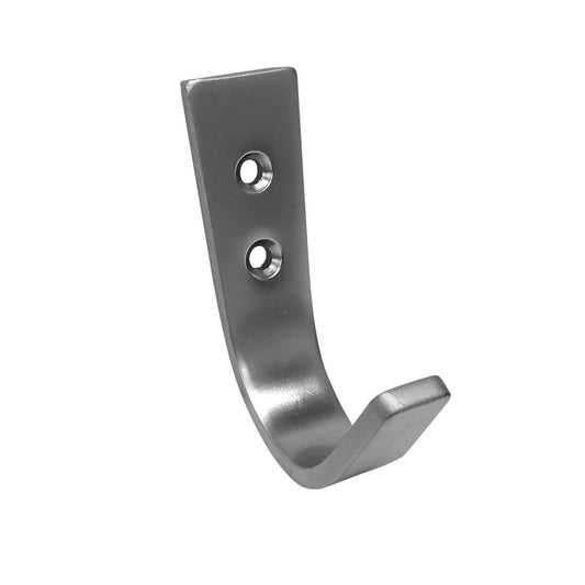 Adoored Satin Chrome Decorative Hook 29mm Aluminium Timeless Design