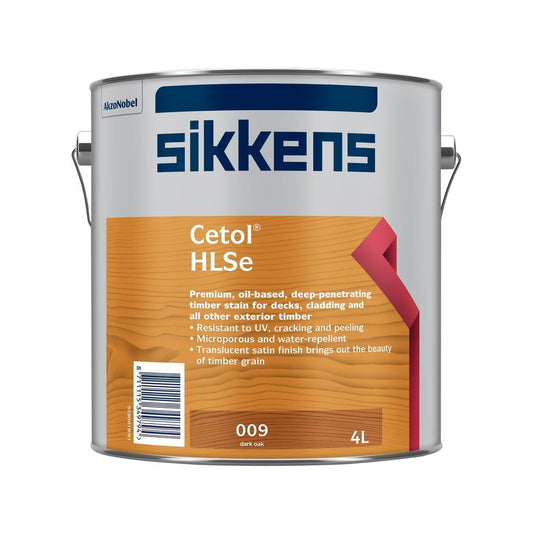 Sikkens Cetol Hlse Timber Finish 4L 210mm x 190mm x 210mm Dark Oak - Durable Oil-Based Stain - Auzzistore
