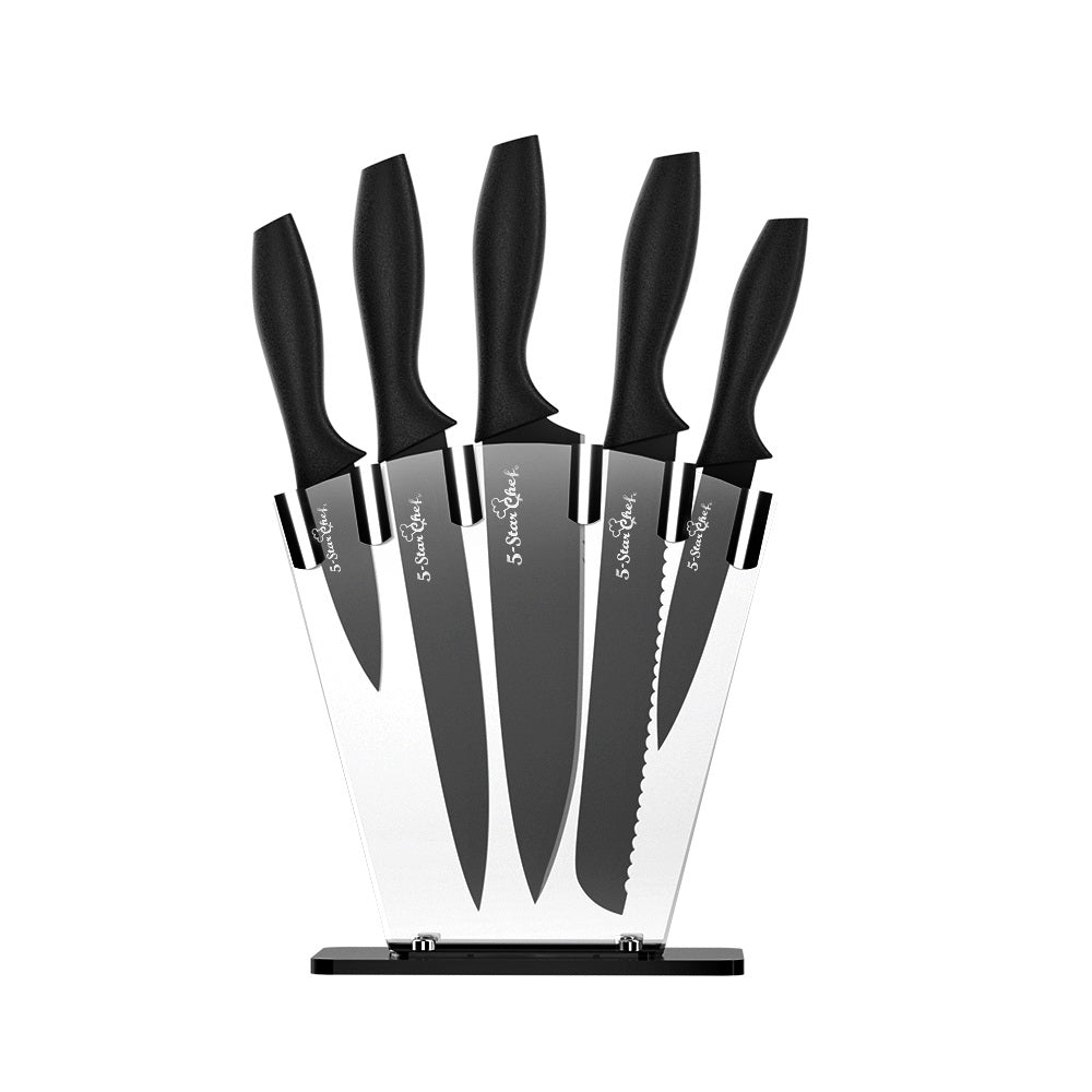 5-Star Chef 7PCS Kitchen Knife Set Stainless Steel Non-stick with Sharpener | Auzzi Store