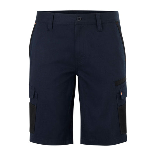Citeco Size 102r Navy Mid Shorts Cotton Stretch Cargo - 98% Cotton - UPF 50+ Sun Protection