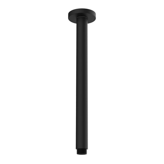 Mondella 300mm Black Matte Ceiling Shower Arm - Durable Stainless Steel