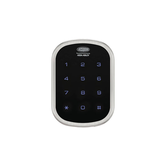 Lockwood Satin Chrome SDL Smart Deadbolt - Keyless Entry - Bluetooth Control - Auto Unlock - 70mm x 168mm x 53.9mm - Auzzistore