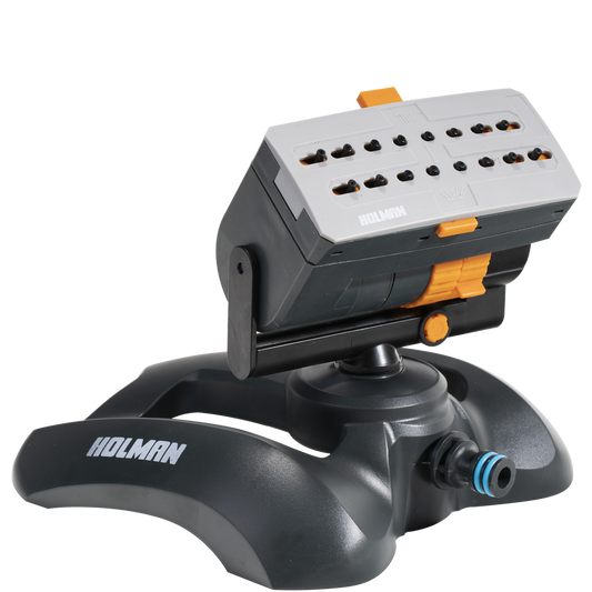 Holman Mini Oscillator Sprinkler on Base - 360m² Coverage - Durable Plastic - Auzzistore