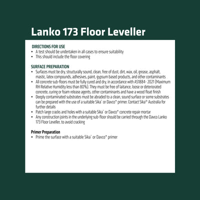 Lanko 5kg Floor Leveller - Cement Based - Smooth Finish - Easy To Use