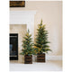 CGH Pre-Lit Pine Trees 2 Piece Set 1.2m and 0.9m with Warm White LED Twinkle Lights and Timer — image 7