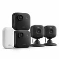 Blink 2K+ 4 Camera Security System, 2 Outdoor and 2 Mini Cameras with Adaptors, Black B0H2XC9BMS