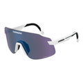 Carrera C Sport 16/S/PAT 6HT Men's Sunglasses Matte White Wraparound Mask with Violet Lens