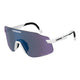 Carrera C Sport 16/S/PAT 6HT Men's Sunglasses Matte White Wraparound Mask with Violet Lens
