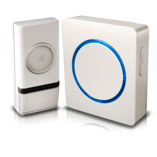 Swann Wireless Door Chime - Compact Backlit - 50m Range - Plastic - Auzzistore