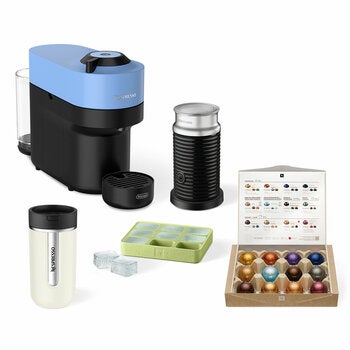 De'Longhi Vertuo Pop Nespresso Capsule Coffee Machine ENV90AAEPACK26 Pacific Blue