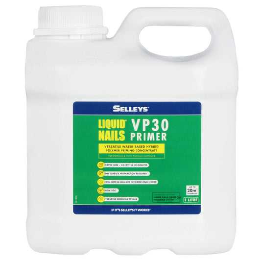 Selleys Liquid Nails VP30 Primer - 1L - Clear - Rapid Cure - Low VOC