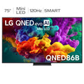 LG 75 Inch QNED86B EVO Mini LED 4K Smart TV with 120Hz, Dolby Vision and webOS 75QNED86BSA
