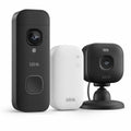 Blink 2K+ Video Doorbell and Mini 2K+ Camera Set with Outdoor Adaptor, Black, B0H2XCV2FJ