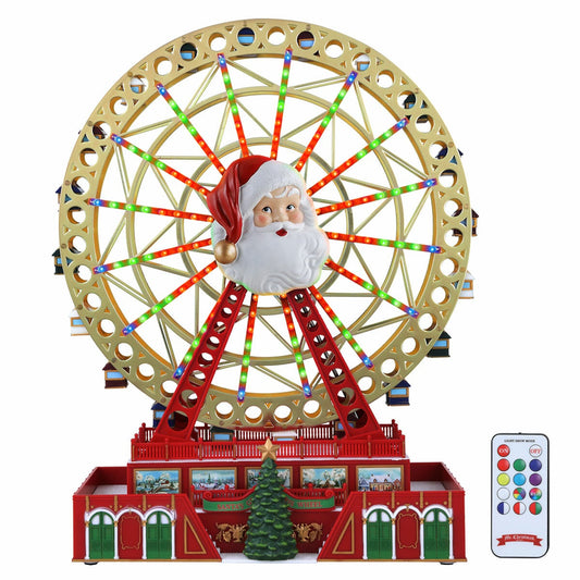 Mr Christmas RGB Santa Ferris Wheel Animated Musical Decoration with 128 Colour LEDs and Remote — image 2