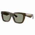 Burberry BE4453 3010/2 Women's Square Sunglasses, Green Acetate Frame with Green Lenses 54mm