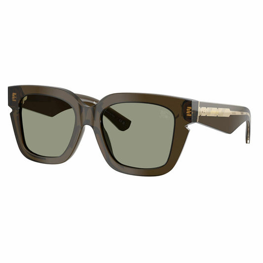 Burberry BE4453 3010/2 Women's Square Sunglasses, Green Acetate Frame with Green Lenses 54mm
