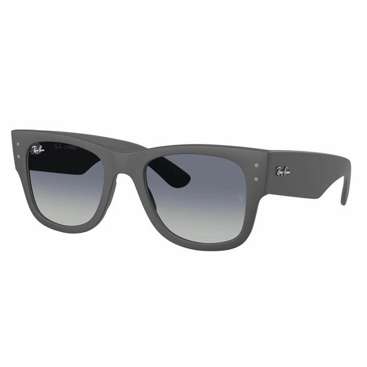 Ray-Ban RB4840S 60174L Men's Square Sunglasses, Matte Sand Grey Frame, Grey Gradient Blue Lenses