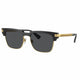 Versace VE4447 GB1/87 Men's Sunglasses Black Rectangle Frame with Dark Grey Lenses 55mm
