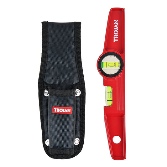 Trojan Torpedo Level with Pouch - 250mm - Durable - Magnetic - Accurate - Auzzistore