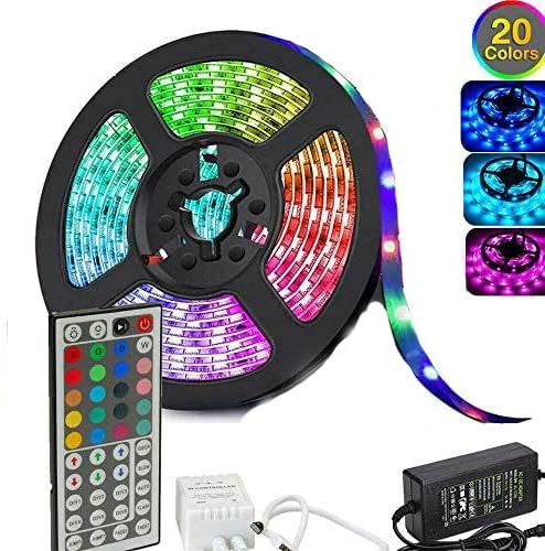 5050 RGB LED Strip Lights Waterproof SMD 300 IP65 5m 12V 44key IR Controller | Auzzi Store