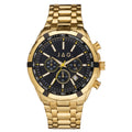JAG Boss Men's Chronograph Watch Gold Tone Stainless Steel with Black Dial and Date J2511A