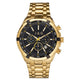 JAG Boss Men's Chronograph Watch Gold Tone Stainless Steel with Black Dial and Date J2511A