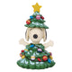 Jim Shore Peanuts Snoopy Christmas Tree Figurine, Hand-Painted Stone Resin with LED Star 37.5cm
