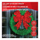 LED Green Christmas Wreath With Red Bow 90.5cm 150 Twinkling Lights Indoor Outdoor Weather Resistant — image 3