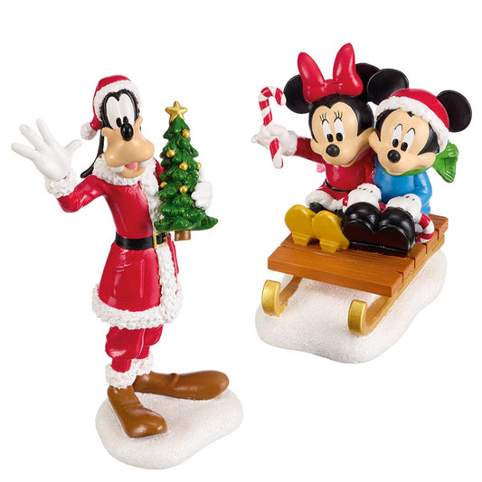 Disney Holiday Village 13 Piece, Mickey and Friends Christmas Village with Lights, Music and Timer — image 2